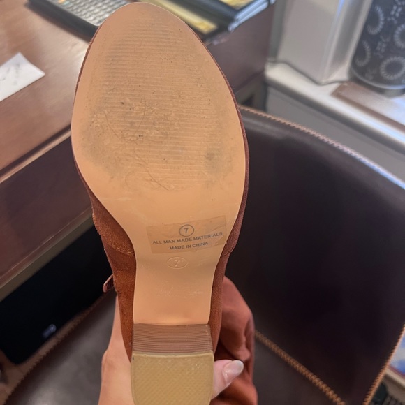 Lulus So Much Yes Chestnut Suede Over the Knee Boots - Picture 6 of 6